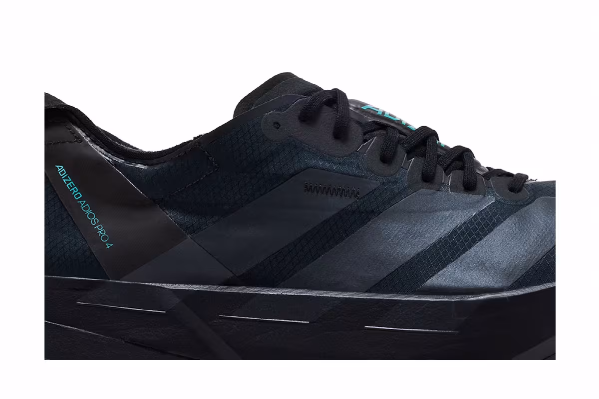 adidas Adizero Adios Pro 4 M Core Black Powder Teal, view 3