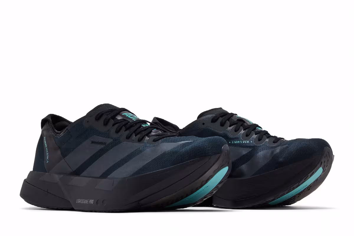 adidas Adizero Adios Pro 4 M Core Black Powder Teal, view 9