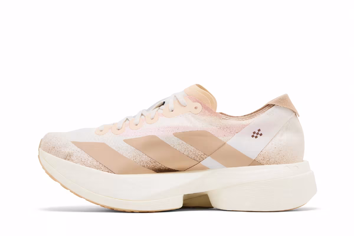 adidas Women's Adizero Adios Pro 4 Chalk Sandstone, view 4