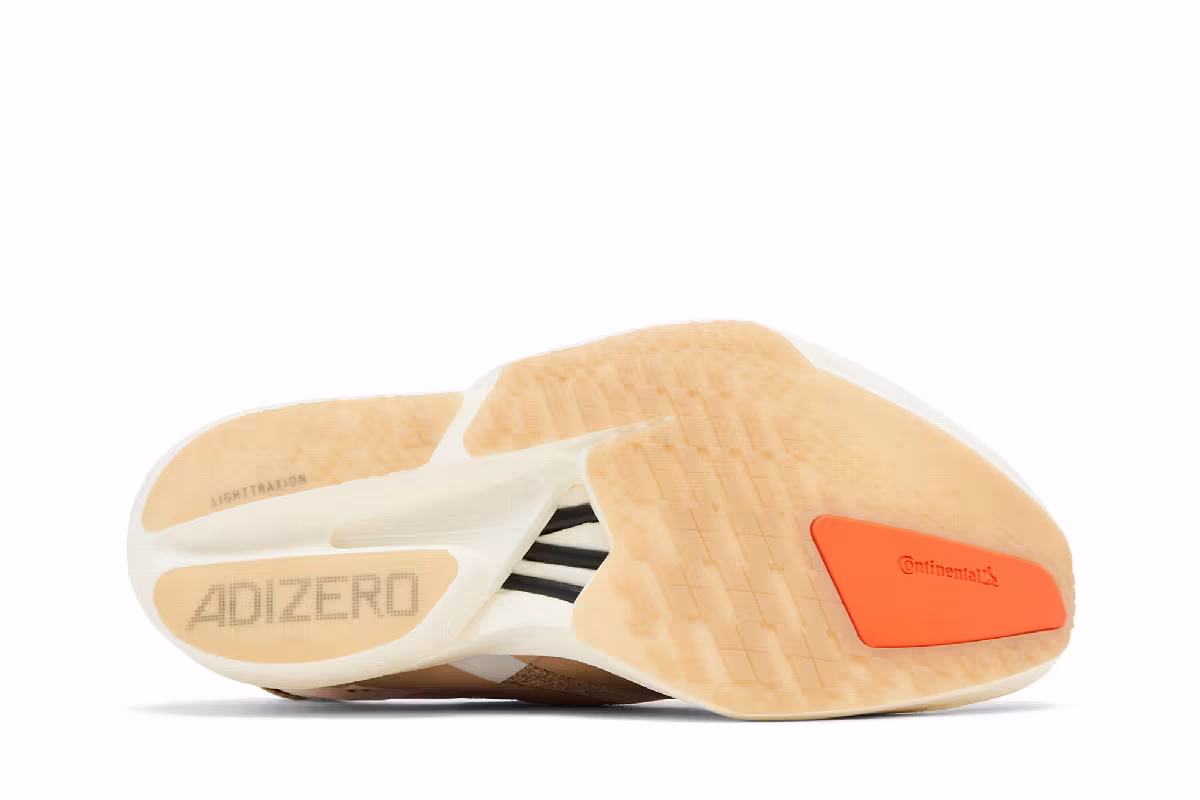 adidas Women's Adizero Adios Pro 4 Chalk Sandstone, view 5