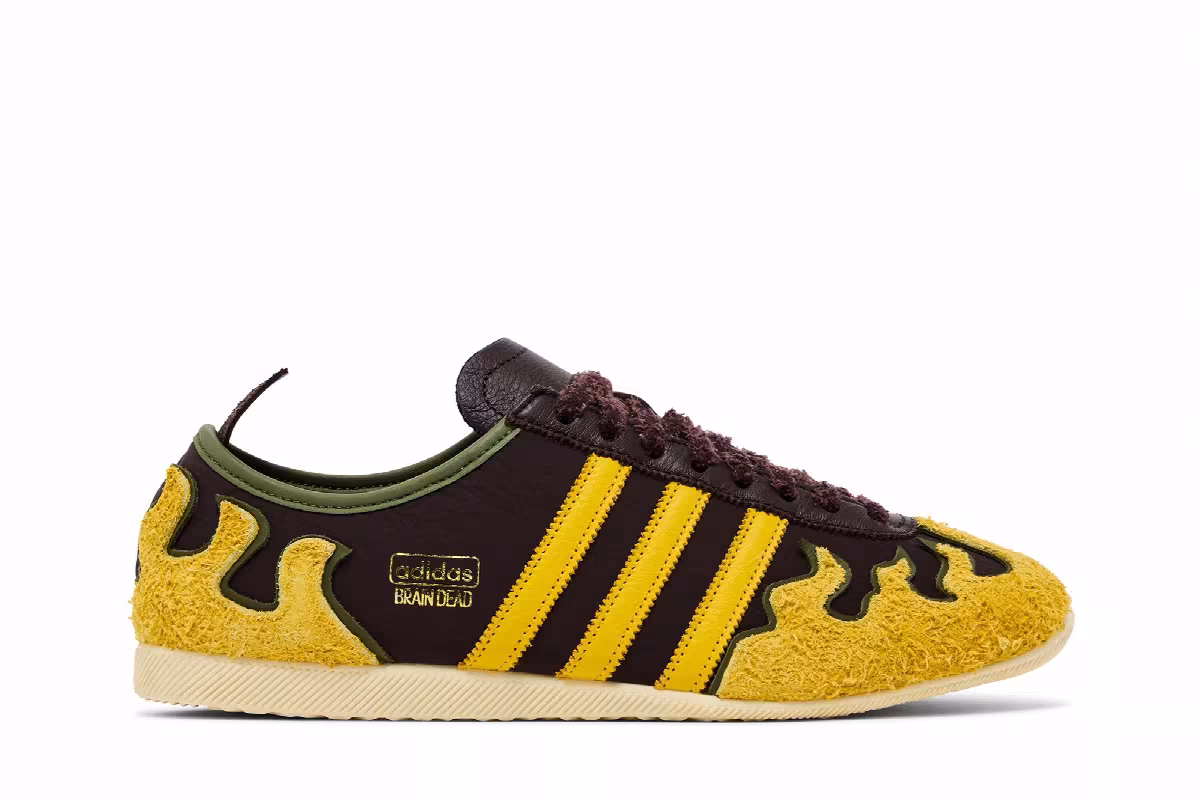 Brain Dead x adidas Japan Brown Hazel Yellow, view 2