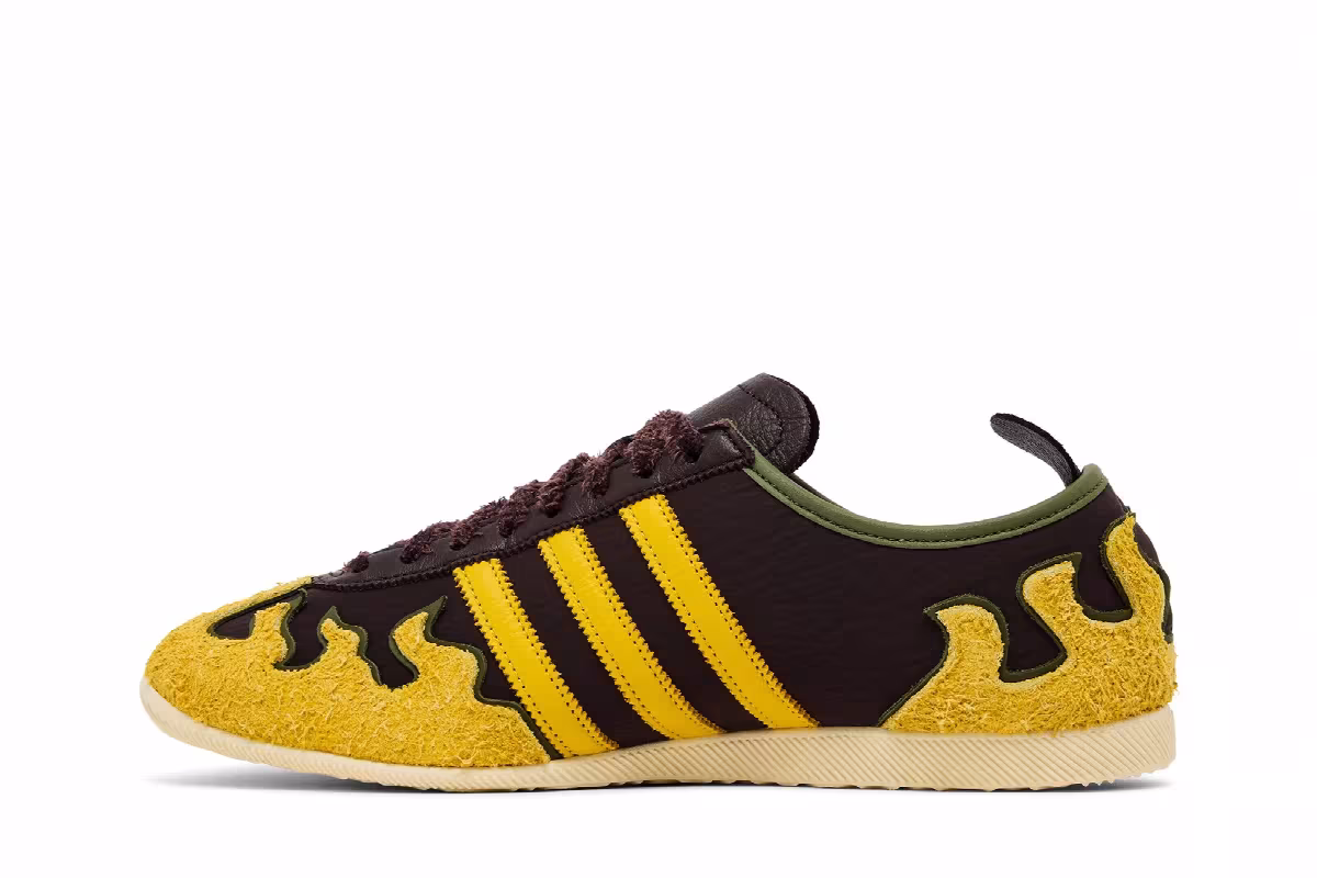 Brain Dead x adidas Japan Brown Hazel Yellow, view 4