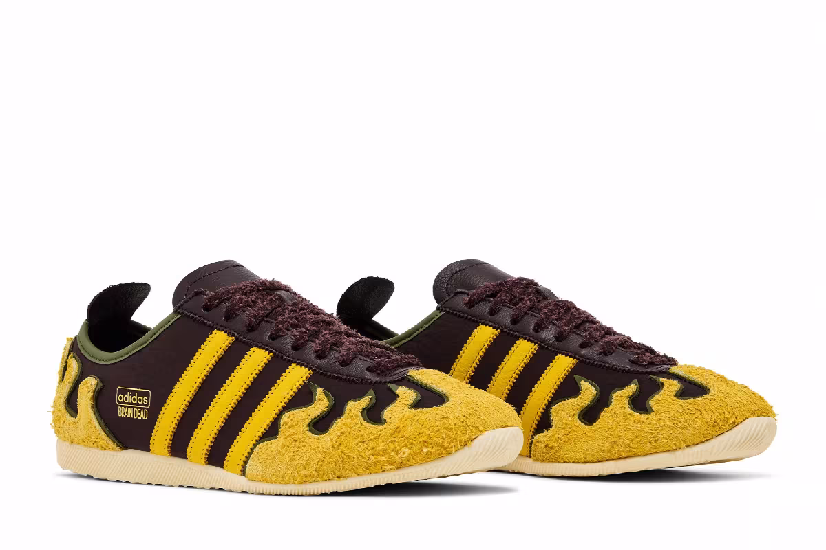 Brain Dead x adidas Japan Brown Hazel Yellow, view 9
