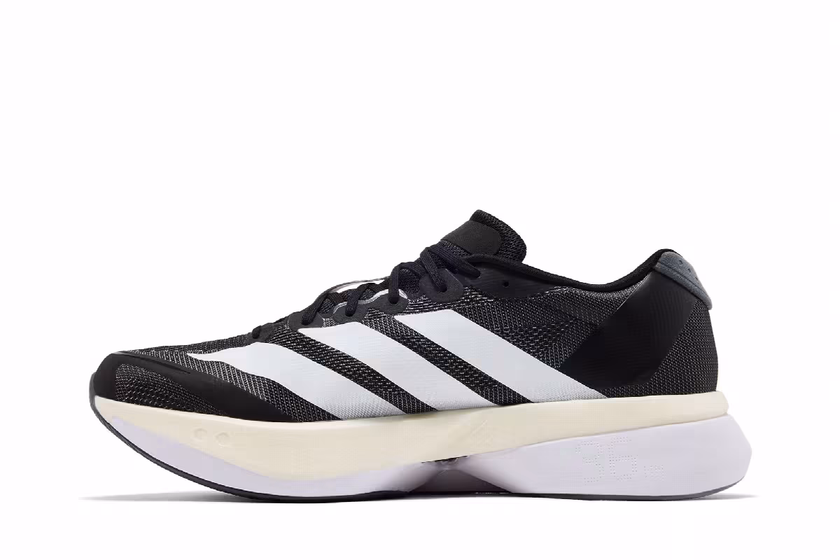 adidas Adizero Boston 13 Black White Grey, view 4