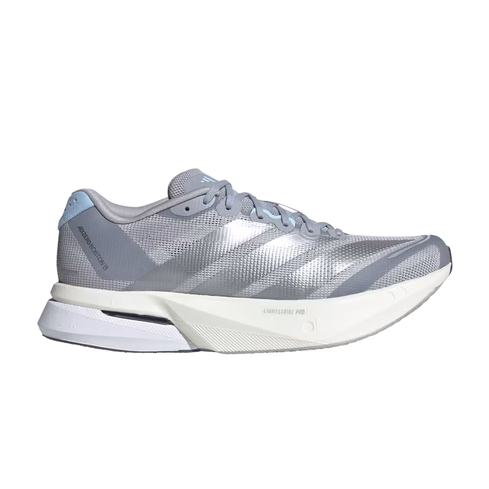 adidas Women's Adizero Boston 13 Halo Silver Metallic