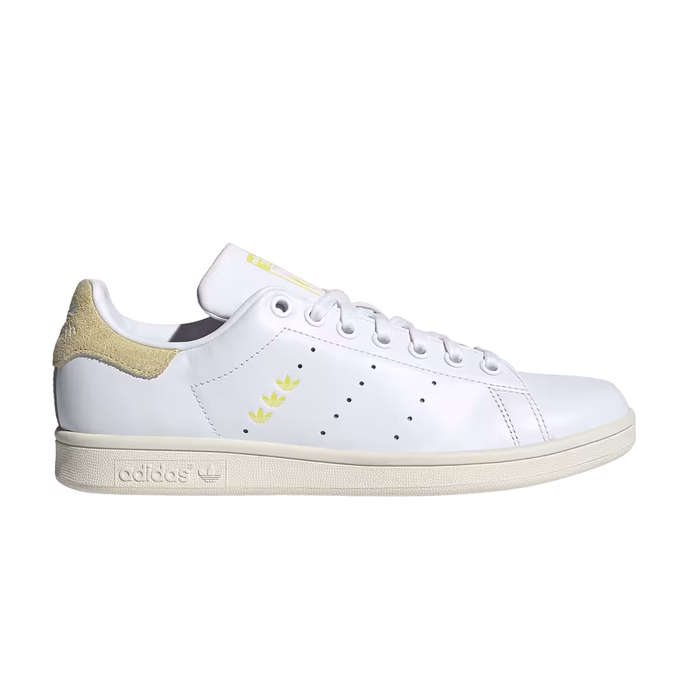 adidas Women's Stan Smith White Powder Yellow