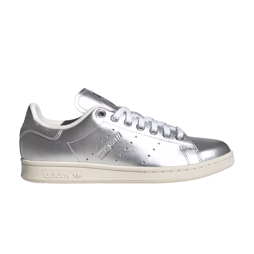 adidas Women's Stan Smith Silver Metallic