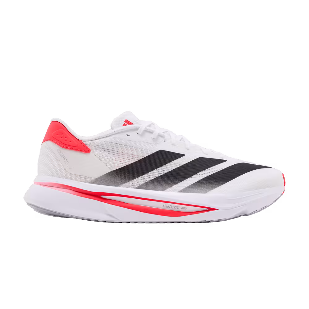 adidas Adizero SL2 White Black Lucid Red