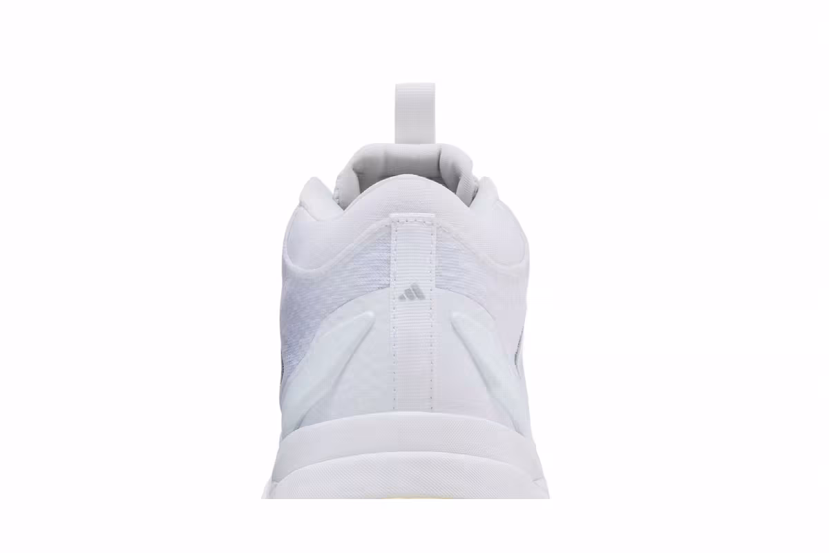 adidas Women's Crazyflight 6 Mid Indoor White Silver Metallic, view 8