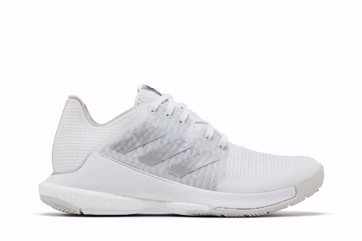 Adidas Women's Crazyflight White Silver Metallic, view 2