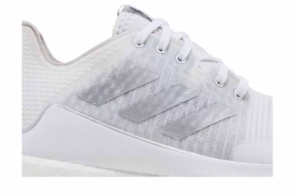 Adidas Women's Crazyflight White Silver Metallic, view 3