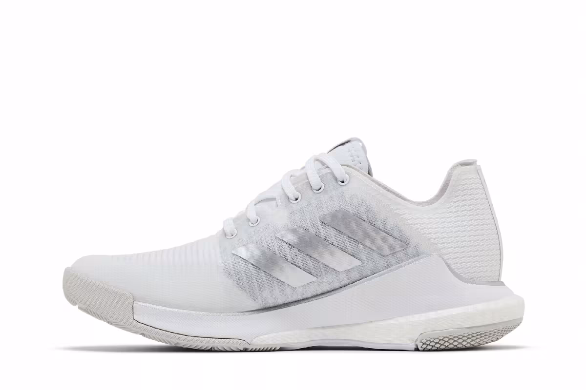 Adidas Women's Crazyflight White Silver Metallic, view 4