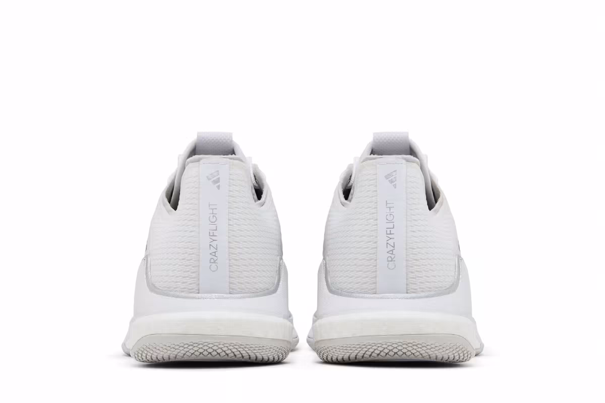 Adidas Women's Crazyflight White Silver Metallic, view 7