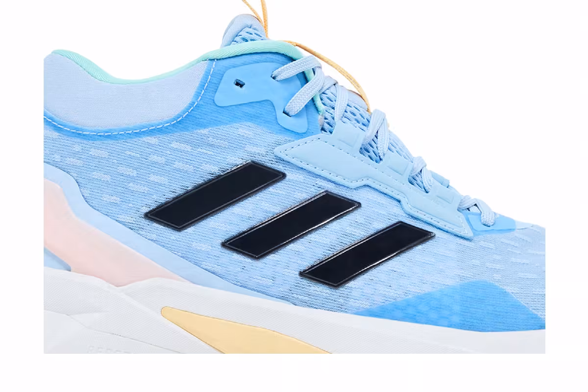 adidas Women's Crazyflight 6 Mid Indoor Glow Blue, view 3