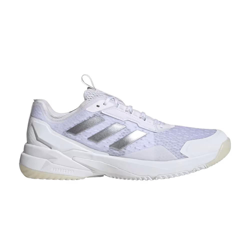adidas Women's Crazyflight 6 Indoor White Silver Metallic