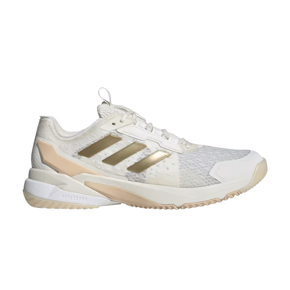 adidas Women's Crazyflight 6 Indoor Off White Gold Metallic