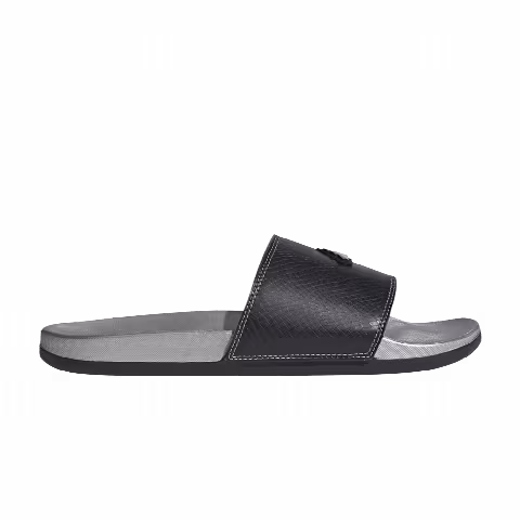 adidas Adilette Comfort Slide 'Black Silver Metallic'