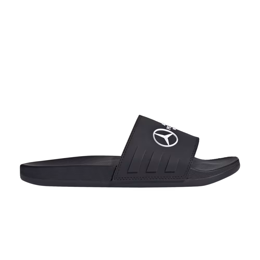 Mercedes-AMG Petronas Formula One Team x adidas Adilette Comfort Slide Black White