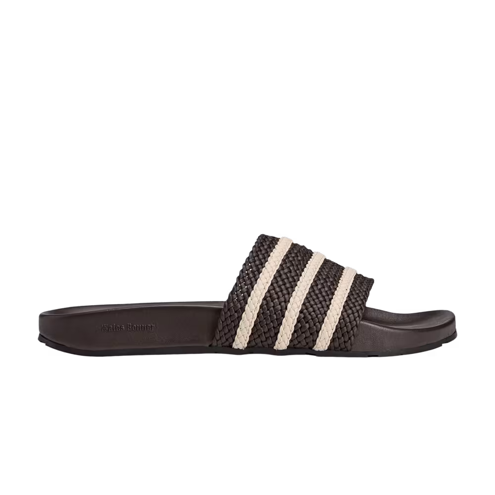 Wales Bonner x adidas Adilette Slides Dark Brown Wonder White