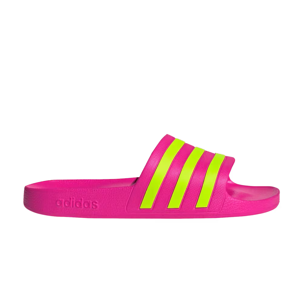 adidas Women's Adilette Aqua Slide Shock Pink Solar Slime