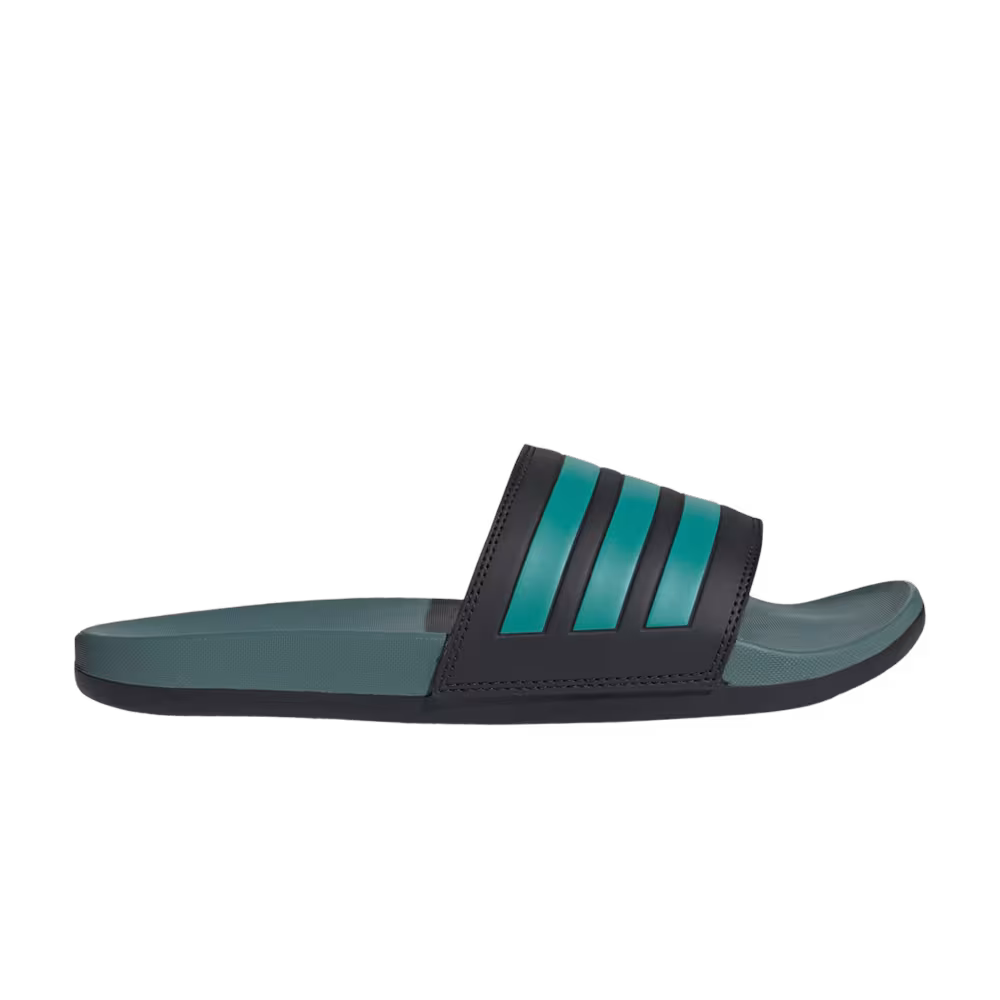 adidas Adilette Comfort Slide Black Pure Teal