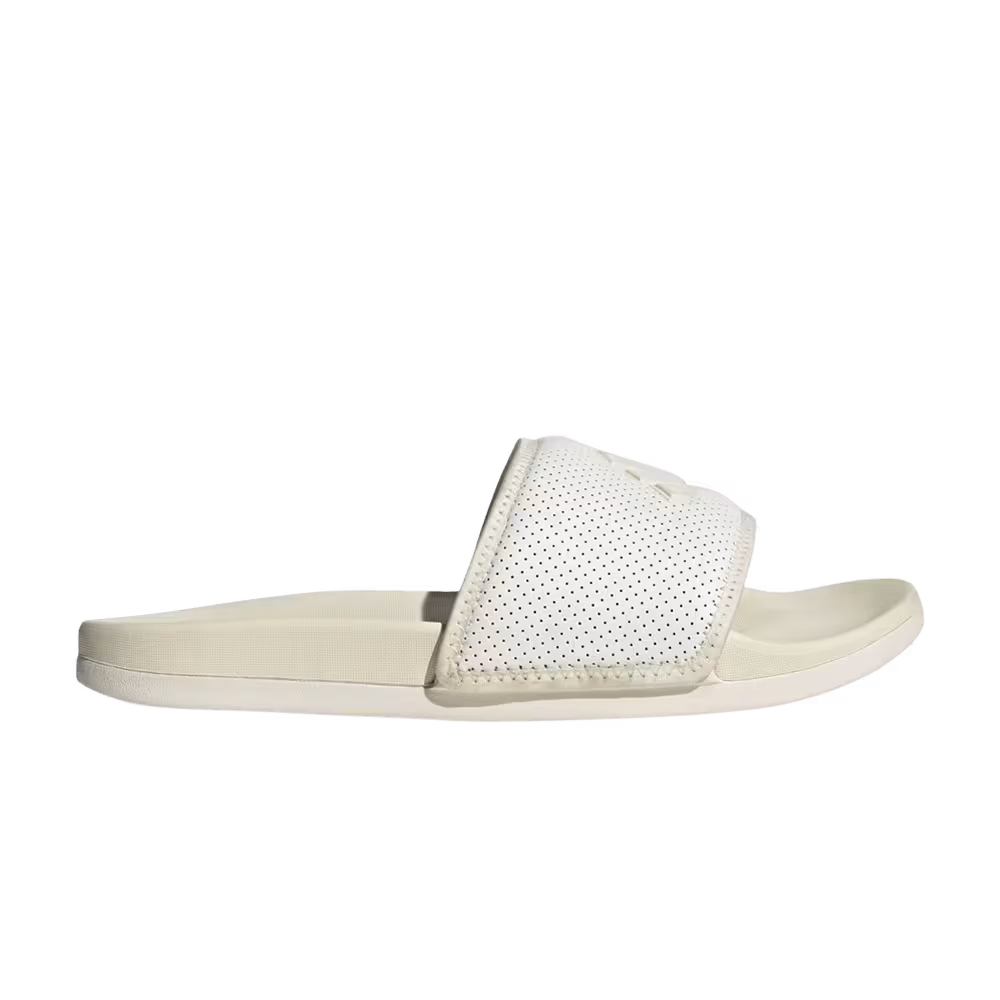 adidas Women's Adilette Comfort Slide Off White Zero Metallic