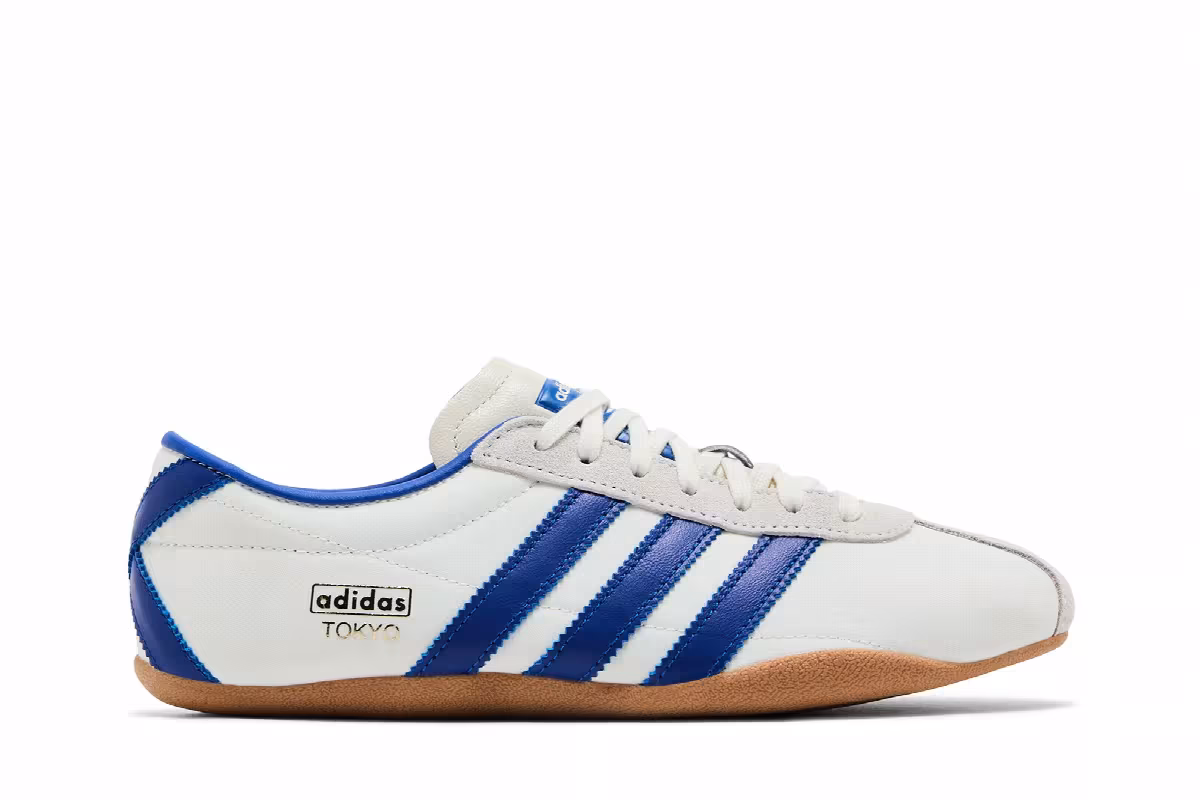 adidas Women's Tokyo Off White Royal Blue, view 2