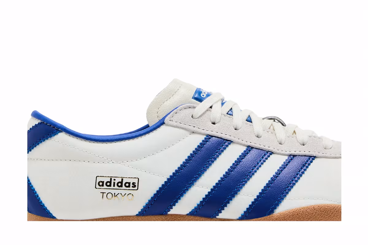 adidas Women's Tokyo Off White Royal Blue, view 3