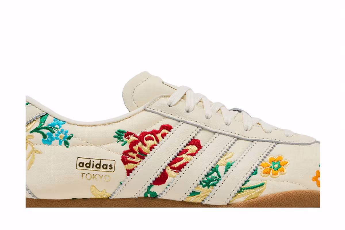 adidas Women's Tokyo Floral Embroidery Pack - Cream White, view 3