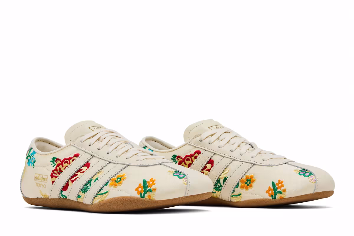 adidas Women's Tokyo Floral Embroidery Pack - Cream White, view 9