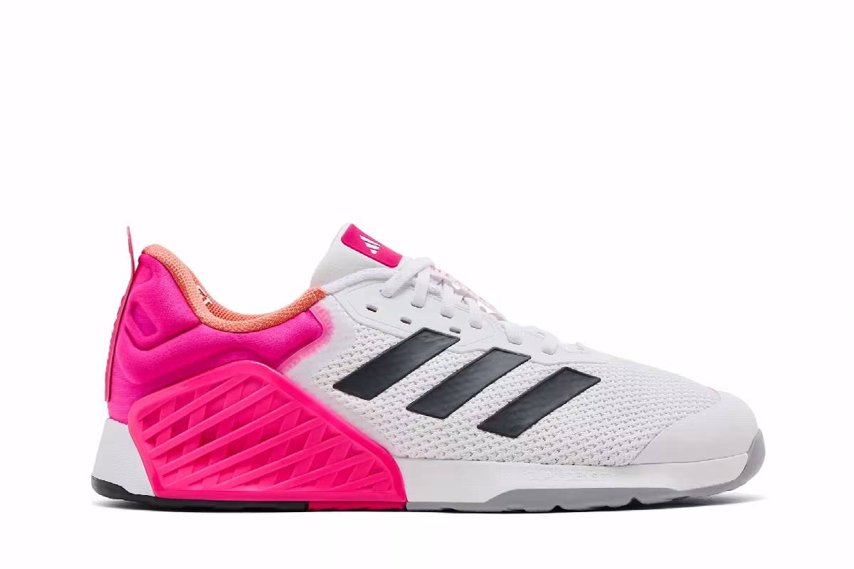adidas Women's Dropset 3 Grey Shock Pink, view 2