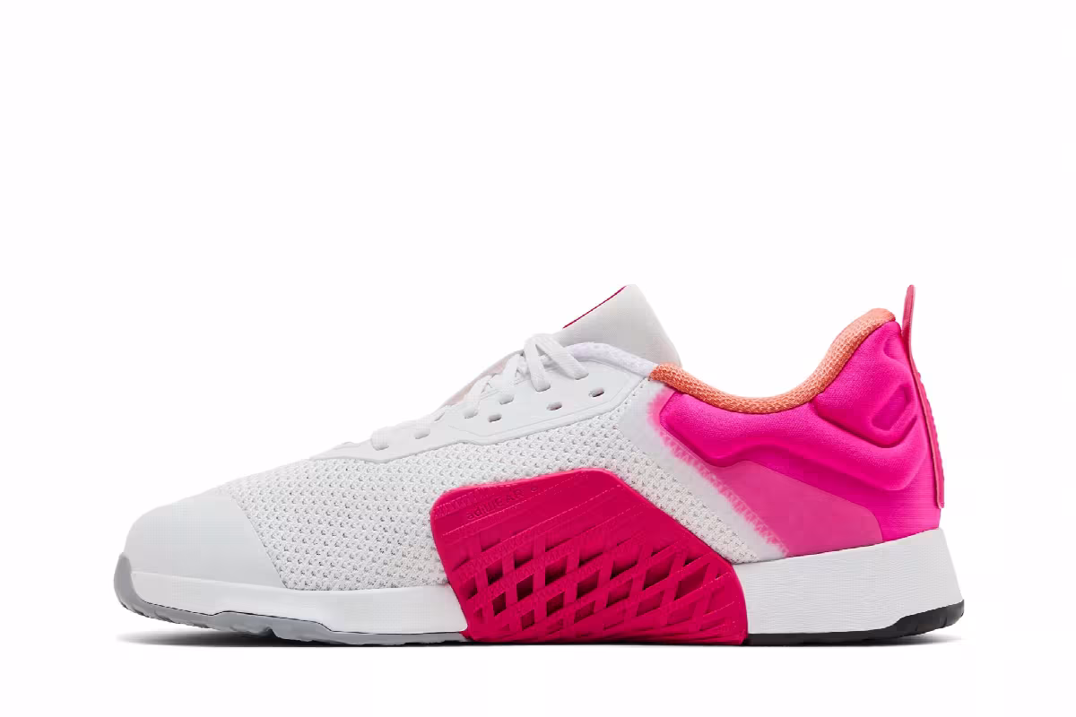adidas Women's Dropset 3 Grey Shock Pink, view 4
