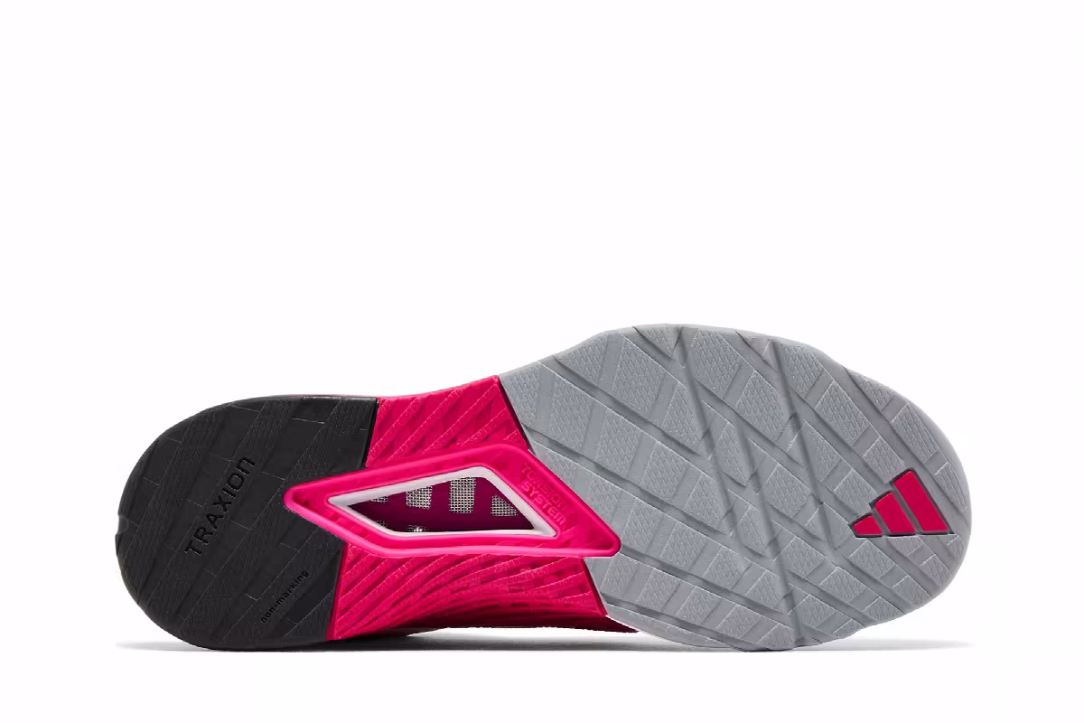 adidas Women's Dropset 3 Grey Shock Pink, view 5
