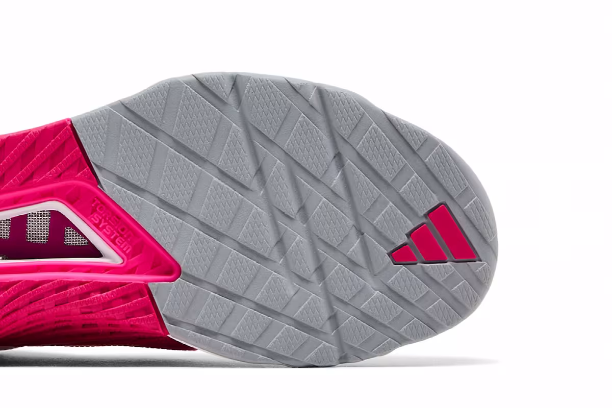 adidas Women's Dropset 3 Grey Shock Pink, view 6