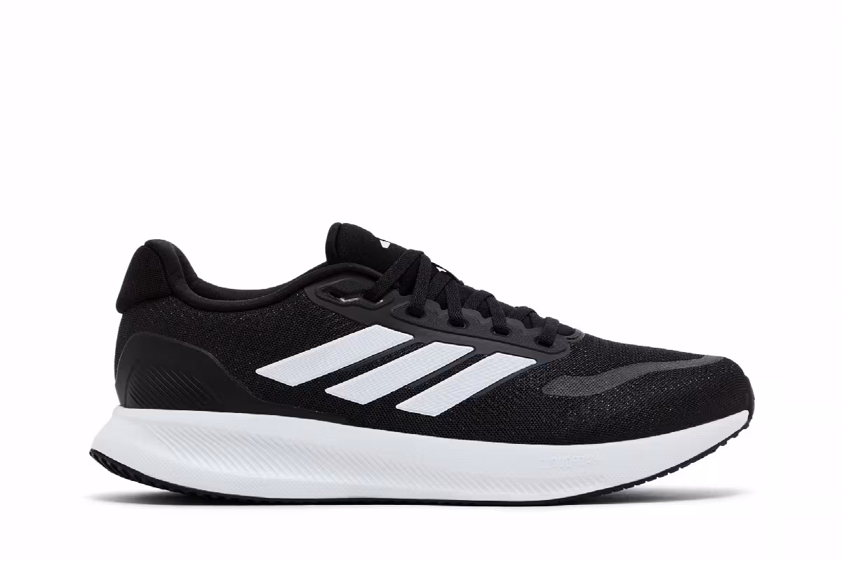 Adidas Runfalcon 5 Wide Black White, view 2