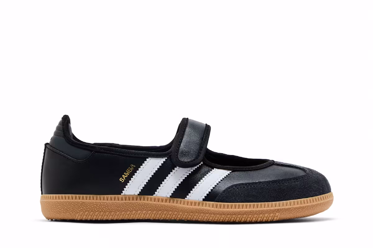 adidas Women's Samba Jane Black White Gum, view 2