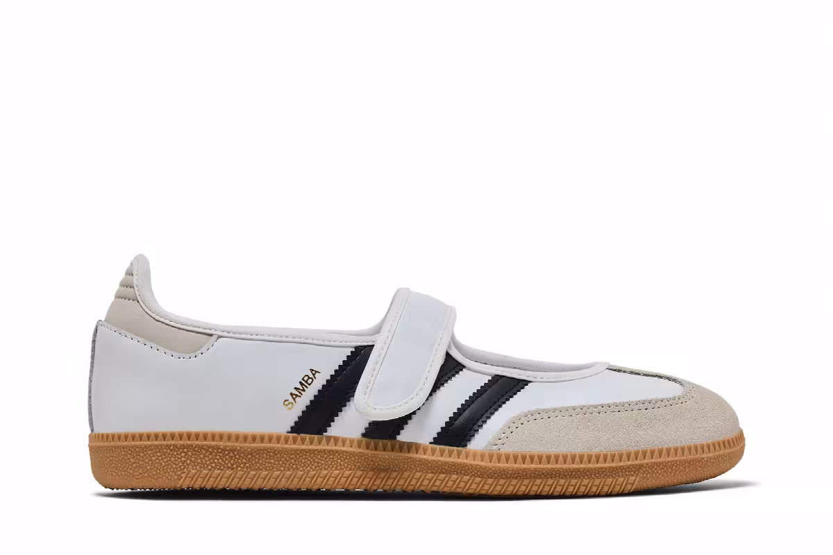 adidas Women's Samba Jane White Black Gum, view 2