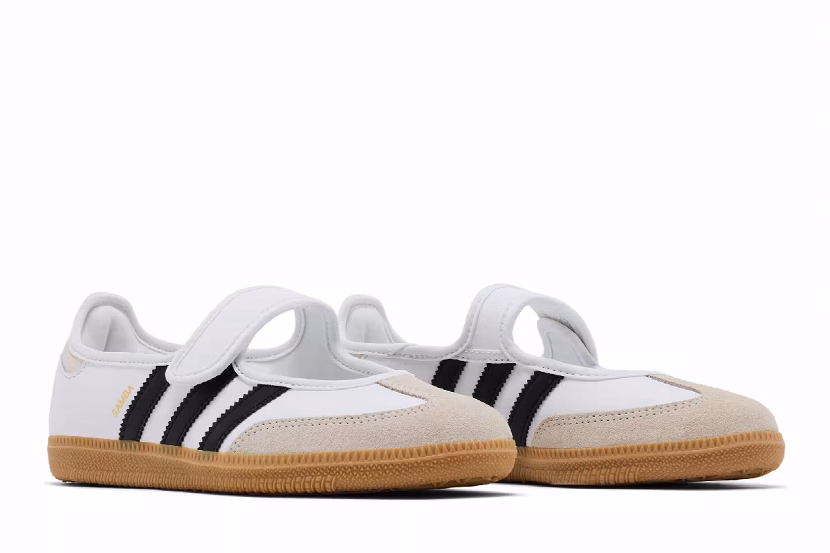 adidas Samba Jane J White Alumina Gum, view 9