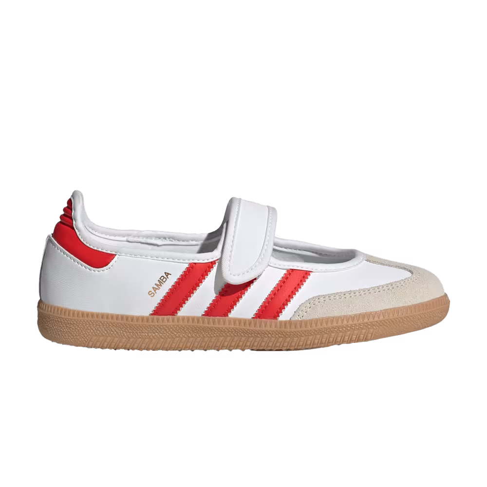 adidas Samba Jane J White Red Gum