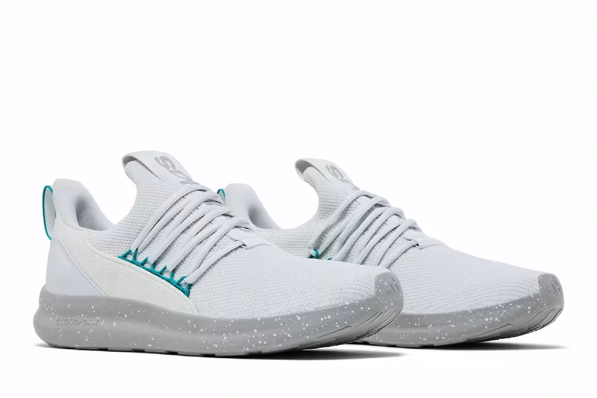 adidas Lite Racer Adapt 7.0 Crystal White Pure Teal, view 9