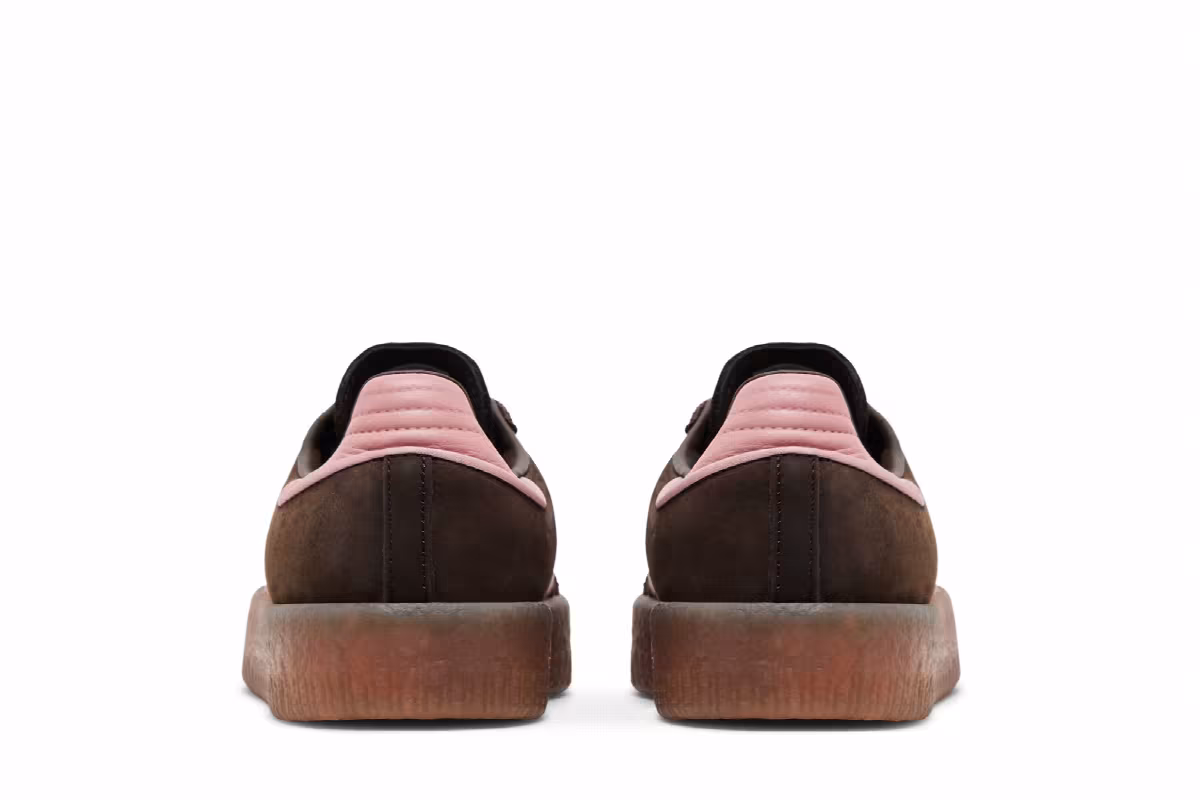 adidas Women's Sambae Dark Brown Wonder Mauve, view 7