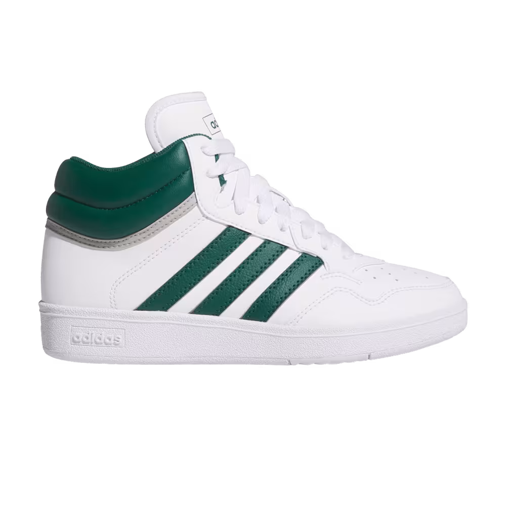 adidas Hoops 4.0 Mid J White Collegiate Green