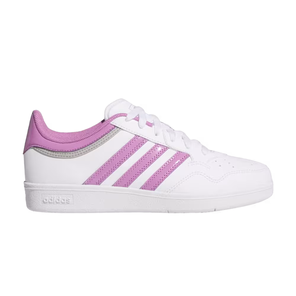 adidas Women's Hoops 4.0 White Preloved Purple
