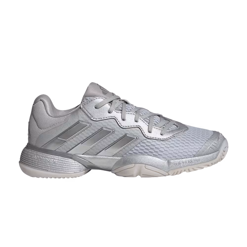 adidas Barricade J Silver Metallic Dash Grey