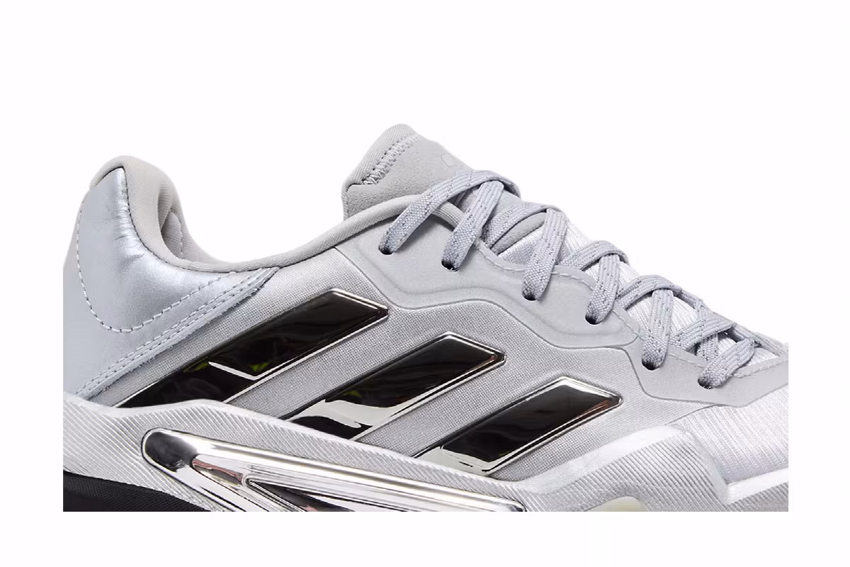 adidas Women's Barricade 13 Silver Metallic Dash Grey, view 3
