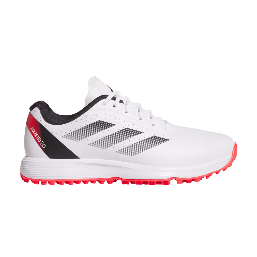 adidas Adizero ZG Spikeless Golf K White Lucid Red