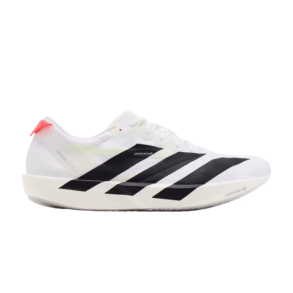 adidas Adizero Adios 9 White Black Silver Metallic