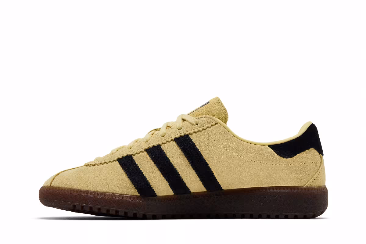 adidas Women's Bermuda Powder Yellow Black, view 4