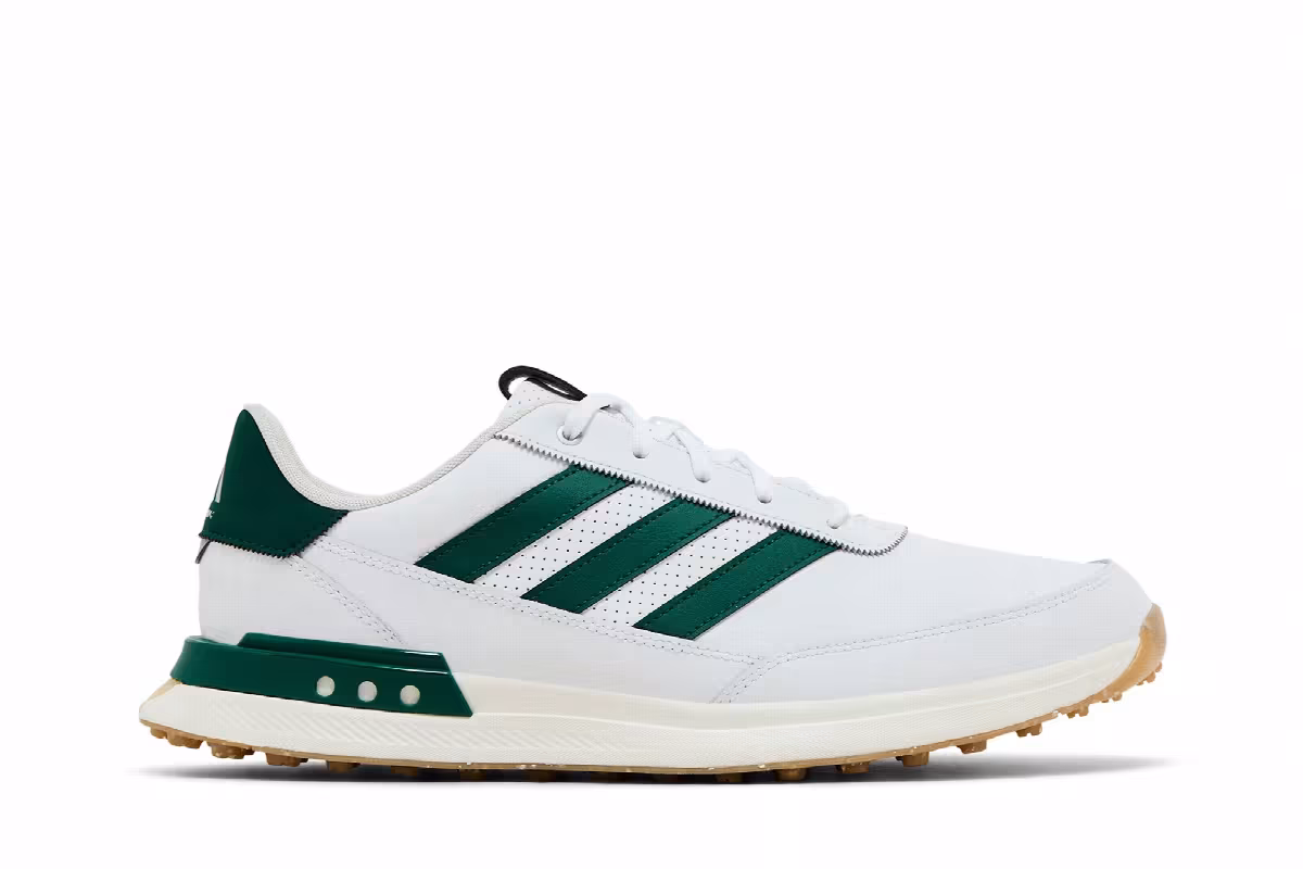 adidas S2G Spikeless 24 Golf White Collegiate Green Gum, view 2