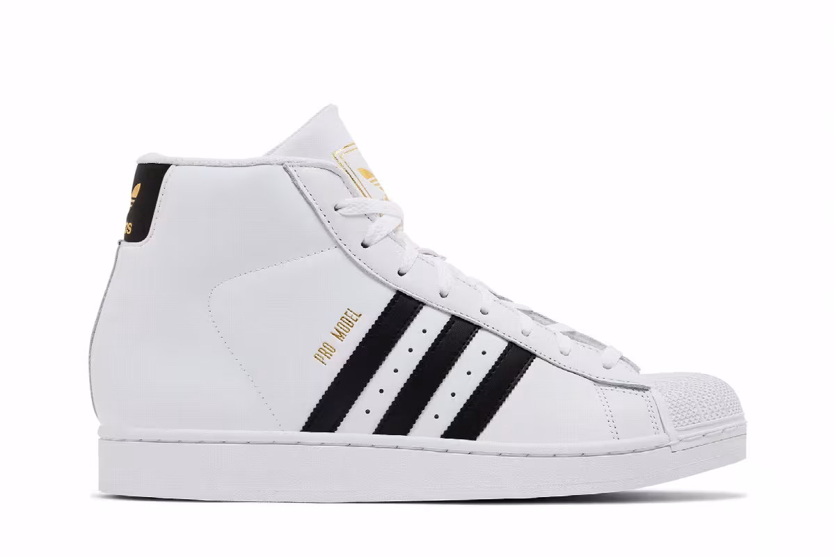 adidas Pro Model White Black 2025, view 2